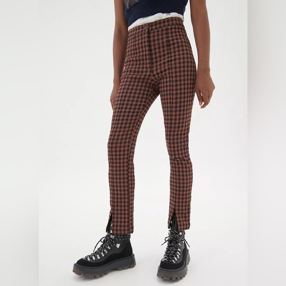 Urban Outfitters UO Tessa Plaid Notched Pant